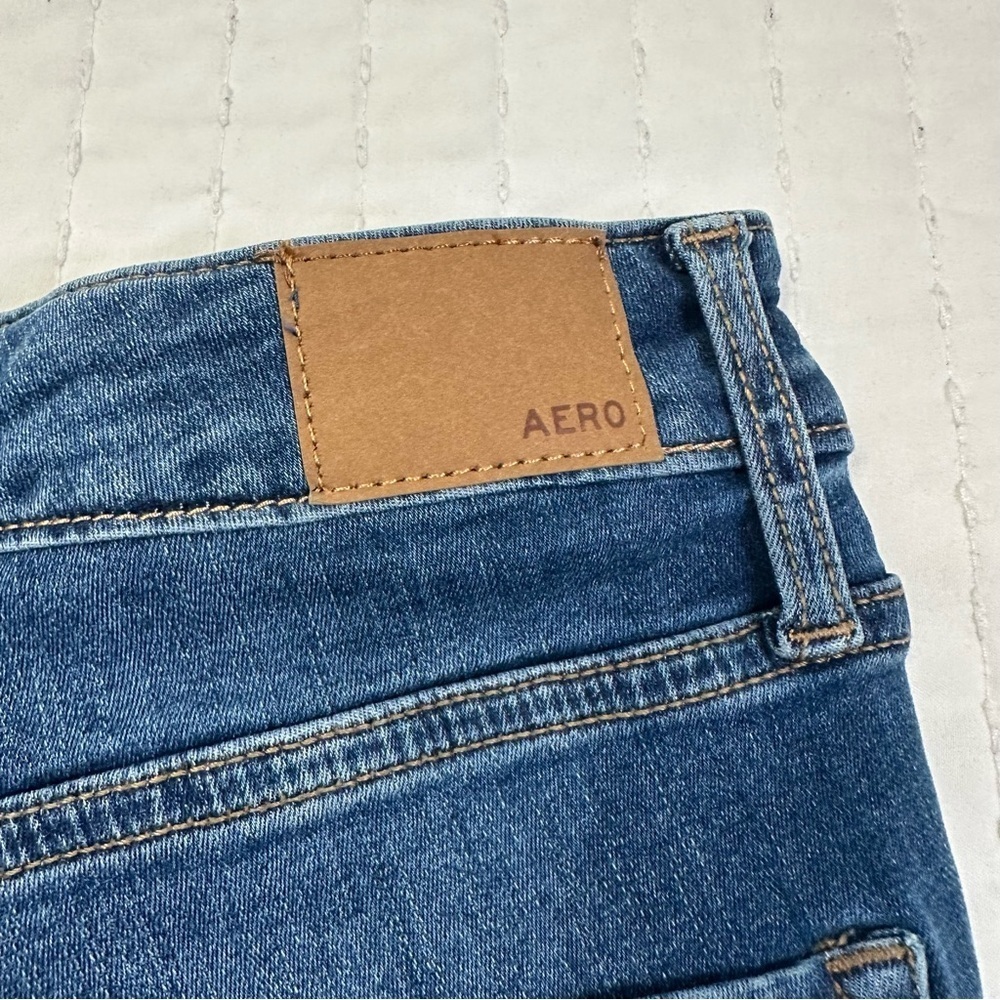 Aeropostale Super High Rise Jegging Women's Dark Blue Skinny Jeans - Picture 11 of 11